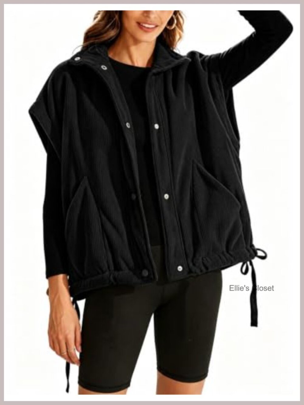 Corduroy Puffer Vest Warm Padded Gilet Sleeveless Outerwear